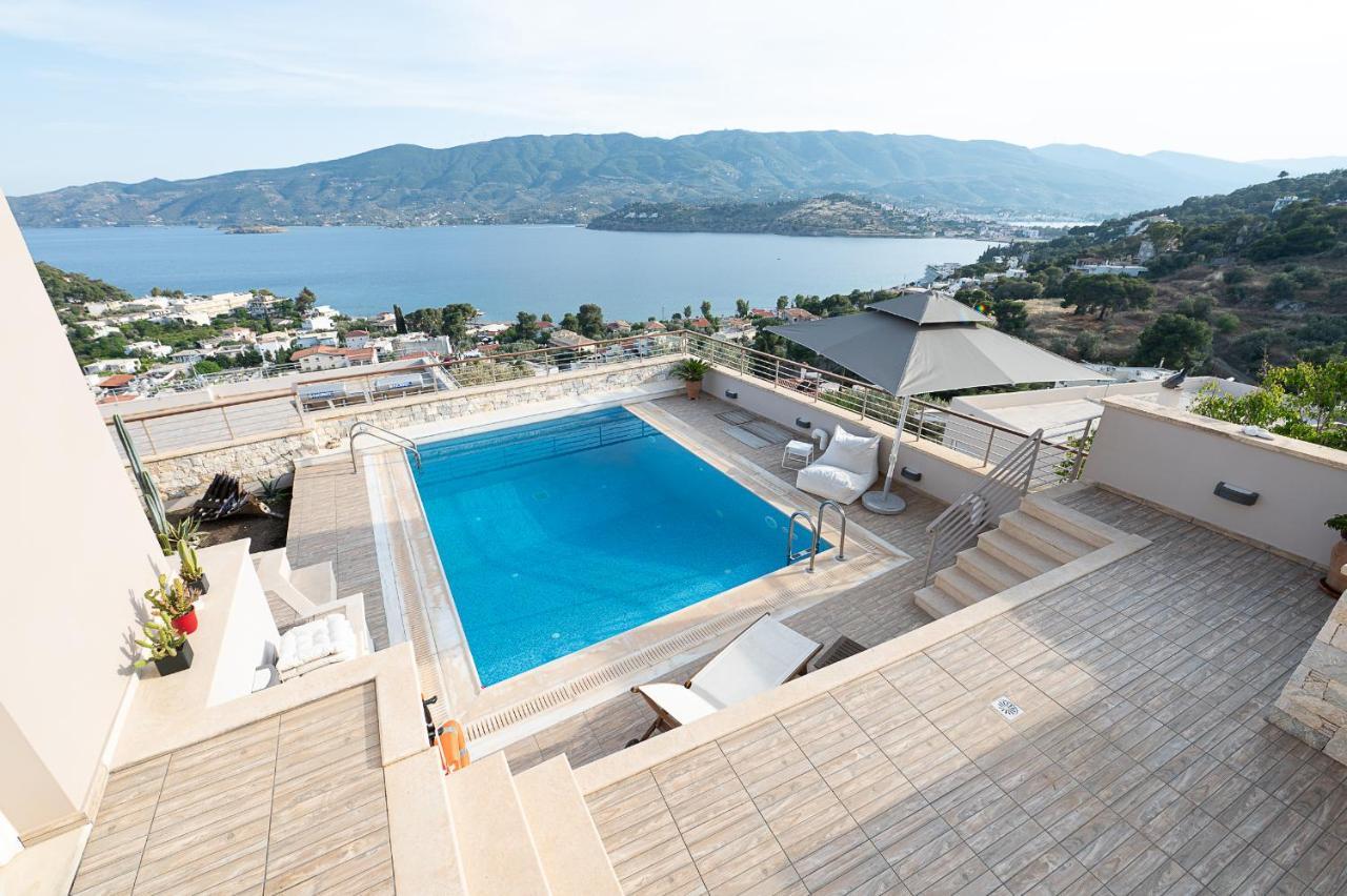 Kalavria Luxury Suites, Afroditi Suite With Magnificent Sea View And Private Swimming Pool. Πόρος Εξωτερικό φωτογραφία